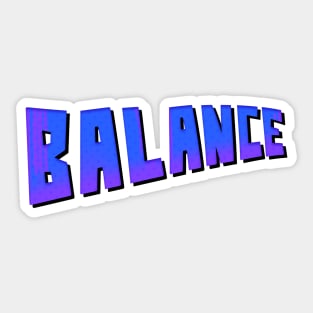 Balance Sticker